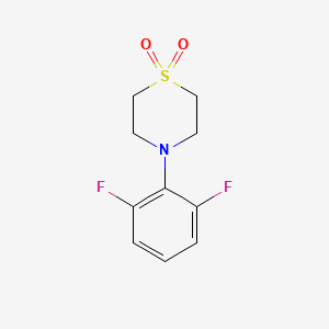 molecular formula C10H11F2NO2S B8577809 Thiomorpholine, 4-(2,6-difluorophenyl)-, 1,1-dioxide CAS No. 383199-89-1
