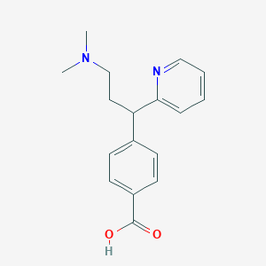 molecular formula C17H20N2O2 B8577824 Benzoic acid, 4-[3-(dimethylamino)-1-(2-pyridinyl)propyl]- CAS No. 515133-95-6