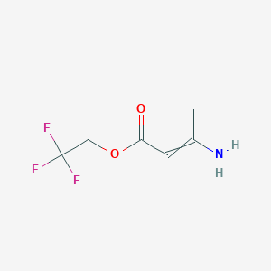 molecular formula C6H8F3NO2 B8577834 2,2,2-Trifluoroethyl 3-aminobut-2-enoate CAS No. 74668-33-0