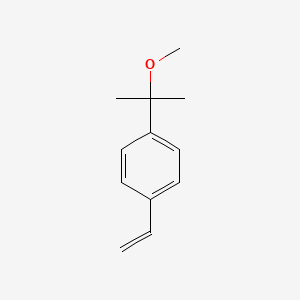 molecular formula C12H16O B8577865 1-Ethenyl-4-(2-methoxypropan-2-yl)benzene CAS No. 140220-95-7
