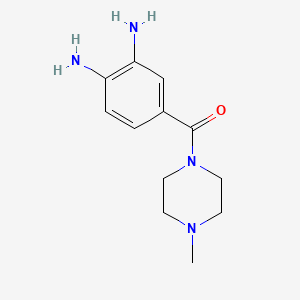 molecular formula C12H18N4O B8577880 (3,4-Diaminophenyl)(4-methylpiperazin-1-yl)methanone 