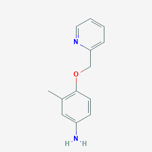 molecular formula C13H14N2O B8577901 3-Methyl-4-(pyridin-2-ylmethoxy)aniline 