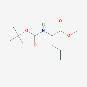 molecular formula C11H21NO4 B8577904 2-Tert-butoxycarbonylamino-pentanoic acid methyl ester 