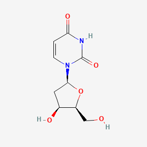 molecular formula C9H12N2O5 B8577910 2 inverted exclamation marka-Deoxy-|A-L-uridine 