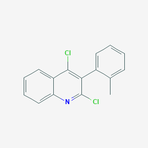molecular formula C16H11Cl2N B8577912 2,4-Dichloro-3-(2-methylphenyl)quinoline CAS No. 89090-28-8