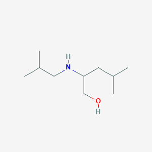 molecular formula C10H23NO B8577997 4-Methyl-2-[(2-methylpropyl)amino]pentan-1-ol 
