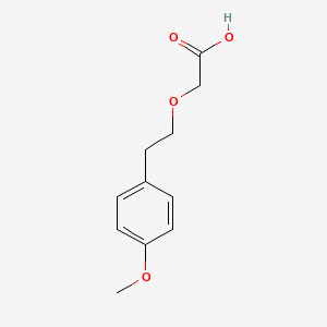 molecular formula C11H14O4 B8578016 2-(4-Methoxyphenyl)ethoxyacetic acid 