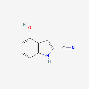 molecular formula C9H6N2O B8578027 4-hydroxy-1H-indole-2-carbonitrile 