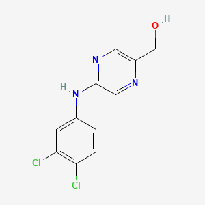 (5-(3,4-Dichlorophenylamino)pyrazin-2-yl)methanol