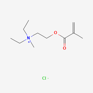 molecular formula C11H22ClNO2 B8578152 Diethylmethyl(2-((2-methyl-1-oxoallyl)oxy)ethyl)ammonium chloride CAS No. 45117-80-4