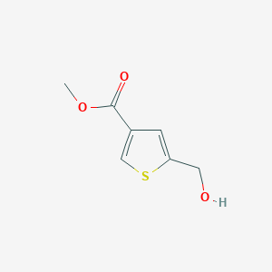 molecular formula C7H8O3S B8578176 Methyl 5-(hydroxymethyl)thiophene-3-carboxylate 