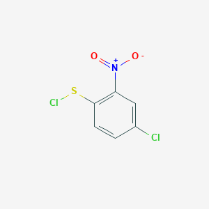 molecular formula C6H3Cl2NO2S B8578192 Benzenesulfenyl chloride, 4-chloro-2-nitro- CAS No. 4153-06-4
