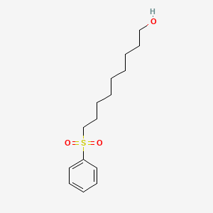 molecular formula C15H24O3S B8578221 1-Nonanol, 9-(phenylsulfonyl)- CAS No. 105866-12-4