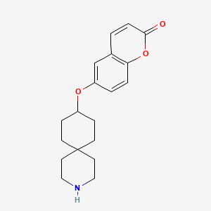 molecular formula C19H23NO3 B8578241 6-(3-Aza-spiro[5.5]undec-9-yloxy)-chromen-2-one CAS No. 918644-70-9