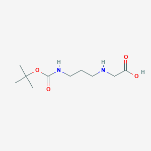 molecular formula C10H20N2O4 B8578266 N-[3-(tert-Butoxycarbonylamino)propyl]glycine 