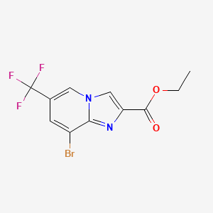 8-Bromo-6-(trifluoromethyl)imidazo[1,2-a]pyridine-2-carboxylic acid, ethyl ester