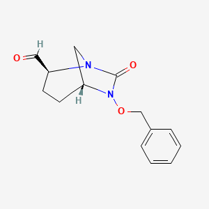 (2S,5R)-6-(benzyloxy)-7-oxo-1,6-diazabicyclo[3.2.1]octane-2-carbaldehyde