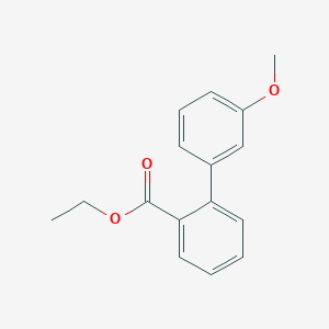 molecular formula C16H16O3 B8578296 Ethyl 3'-methoxy[1,1'-biphenyl]-2-carboxylate CAS No. 184773-35-1