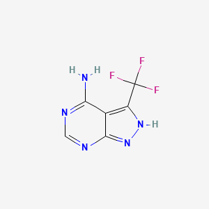 3-(trifluoromethyl)-1H-pyrazolo[3,4-d]pyrimidin-4-amine
