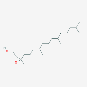 B8578379 Oxiranemethanol, 3-methyl-3-(4,8,12-trimethyltridecyl)- CAS No. 107438-44-8