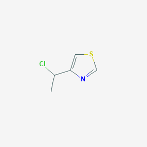 molecular formula C5H6ClNS B8578473 4-(alpha-Chloroethyl)thiazole CAS No. 3364-77-0