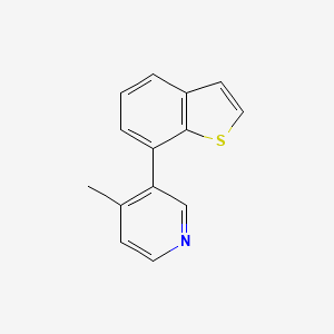 molecular formula C14H11NS B8578475 3-(Benzo[b]thiophen-7-yl)-4-methylpyridine 