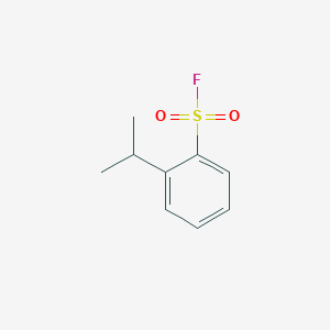 molecular formula C9H11FO2S B8578486 2-(Propan-2-yl)benzene-1-sulfonyl fluoride CAS No. 61128-11-8