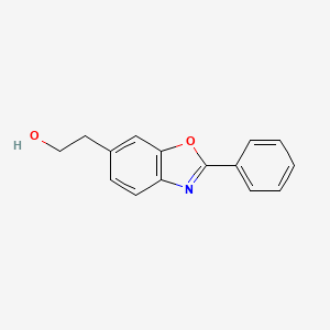 molecular formula C15H13NO2 B8578616 6-Benzoxazoleethanol, 2-phenyl- CAS No. 51234-94-7