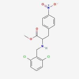 Methyl 2-[(2,6-dichlorobenzyl)amino]-3-(4-nitrophenyl)propanoate