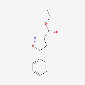 2-Isoxazoline-3-carboxylic acid, 5-phenyl-, ethyl ester