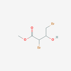 molecular formula C5H8Br2O3 B8578702 Butanoic acid, 2,4-dibromo-3-hydroxy-, methyl ester, [S-(R*,S*)]- 