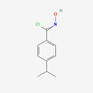 molecular formula C10H12ClNO B8578707 N-Hydroxy-4-(propan-2-yl)benzene-1-carboximidoyl chloride CAS No. 61946-90-5