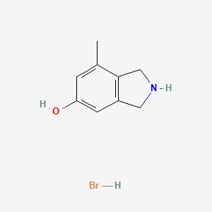 7-methyl-2,3-dihydro-1H-isoindol-5-ol hydrobromide