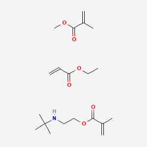 molecular formula C20H35NO6 B8578864 Methyl methacrylate ethyl acrylate t-butylaminoethyl methacrylate CAS No. 29354-73-2
