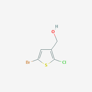 molecular formula C5H4BrClOS B8578872 (5-Bromo-2-chlorothiophen-3-yl)methanol 