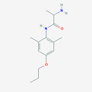 molecular formula C14H22N2O2 B8578901 N-(2,6-Dimethyl-4-propoxyphenyl)alaninamide CAS No. 66091-13-2