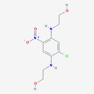 2-[2-Chloro-4-(2-hydroxyethylamino)-5-nitroanilino]ethanol