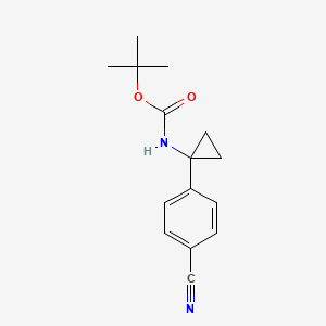 Tert-butyl (1-(4-cyanophenyl)cyclopropyl)carbamate