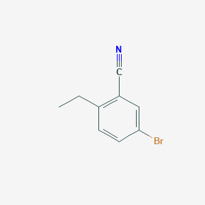 molecular formula C9H8BrN B8579018 5-Bromo-2-ethylbenzonitrile 