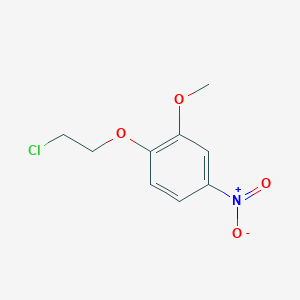 molecular formula C9H10ClNO4 B8579037 1-(2-Chloro-ethoxy)-2-methoxy-4-nitro-benzene 