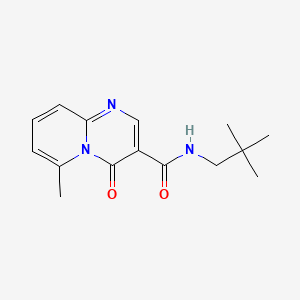 molecular formula C15H19N3O2 B8579065 4H-Pyrido(1,2-a)pyrimidine-3-carboxamide, N-(2,2-dimethylpropyl)-6-methyl-4-oxo- CAS No. 125055-56-3