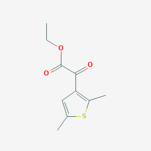 molecular formula C10H12O3S B8579078 Ethyl 2-(2,5-dimethylthiophen-3-yl)-2-oxoacetate 