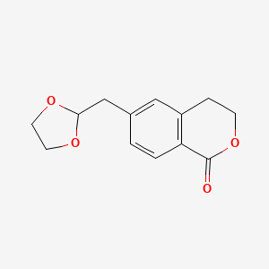 6-(1,3-dioxolan-2-ylmethyl)-3,4-dihydro-1H-isochromen-1-one