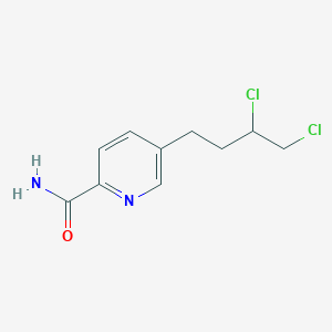 molecular formula C10H12Cl2N2O B8579313 5-(3,4-Dichlorobutyl)pyridine-2-carboxamide CAS No. 58247-66-8