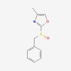4-Methyl-2-(phenylmethanesulfinyl)-1,3-oxazole