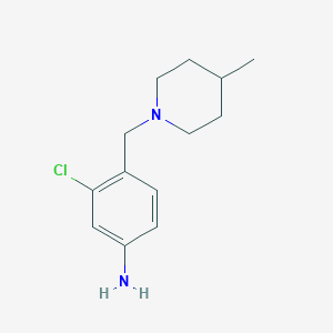3-Chloro-4-(4-methyl-piperidin-1-ylmethyl)-phenylamine
