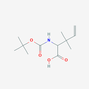 molecular formula C12H21NO4 B8579376 (S)-Boc-2-amino-3,3-dimethyl-pent-4-enoic acid 