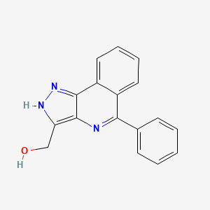 molecular formula C17H13N3O B8579424 (5-phenyl-2H-pyrazolo[4,3-c]isoquinolin-3-yl)methanol CAS No. 645417-95-4