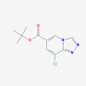 molecular formula C11H12ClN3O2 B8579642 Tert-butyl 8-chloro[1,2,4]triazolo[4,3-a]pyridine-6-carboxylate 