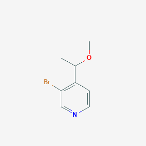 3-Bromo-4-(1-methoxy-ethyl)-pyridine